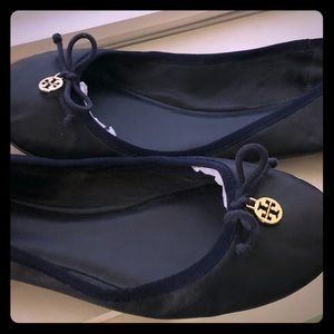 Tory Burch Navy Blue Flats